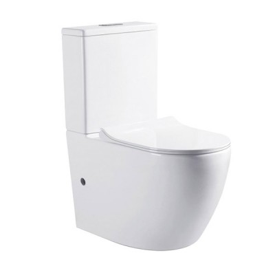 Round Shape Two-Piece Toilet with P-trap 180 and S-trap 250