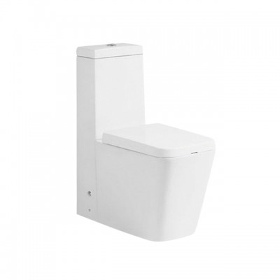 One Piece Square Shape Toilet with S-trap 200/250mm & P-trap 180mm